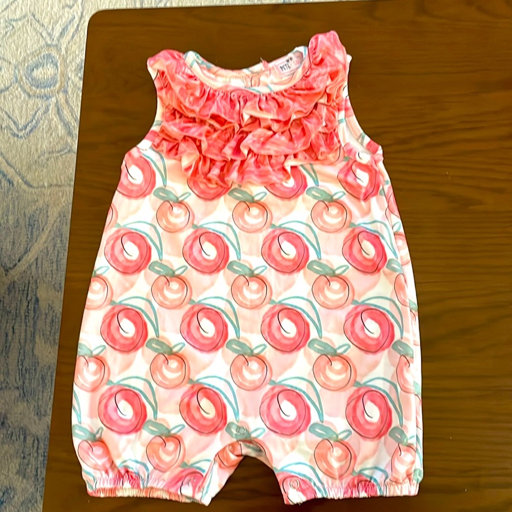 Infant Summer Romper 97% cotton 3% spandex